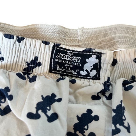 Disney Parks White Mickey Mouse Boxer Shorts with Mickey Pattern | Size Small - Picture 3 of 5